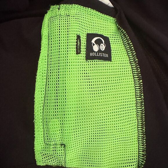 Hollister Sport Athletic Pullover Blue Men's Size Large Cellphone Pocket Running - Picture 4 of 5